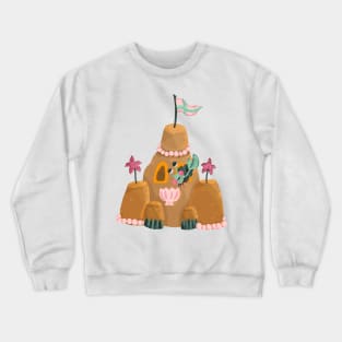 Little Hermit Crab in his Sea Castle Crewneck Sweatshirt